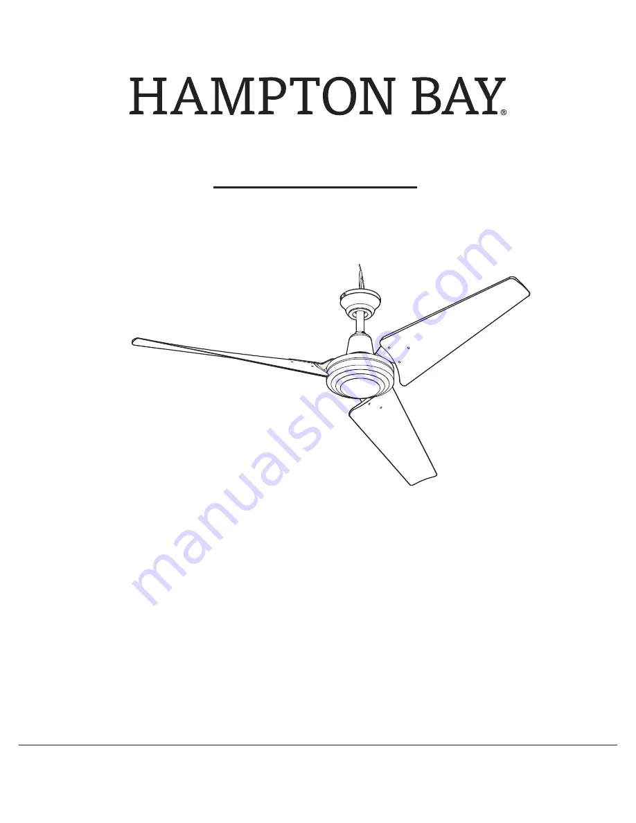 HAMPTON BAY 52869 Use And Care Manual Download Page 1