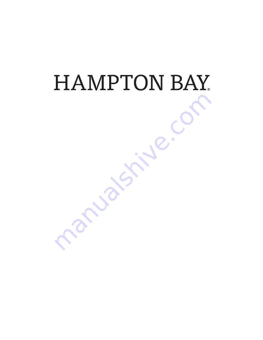 HAMPTON BAY 52869 Скачать руководство пользователя страница 13