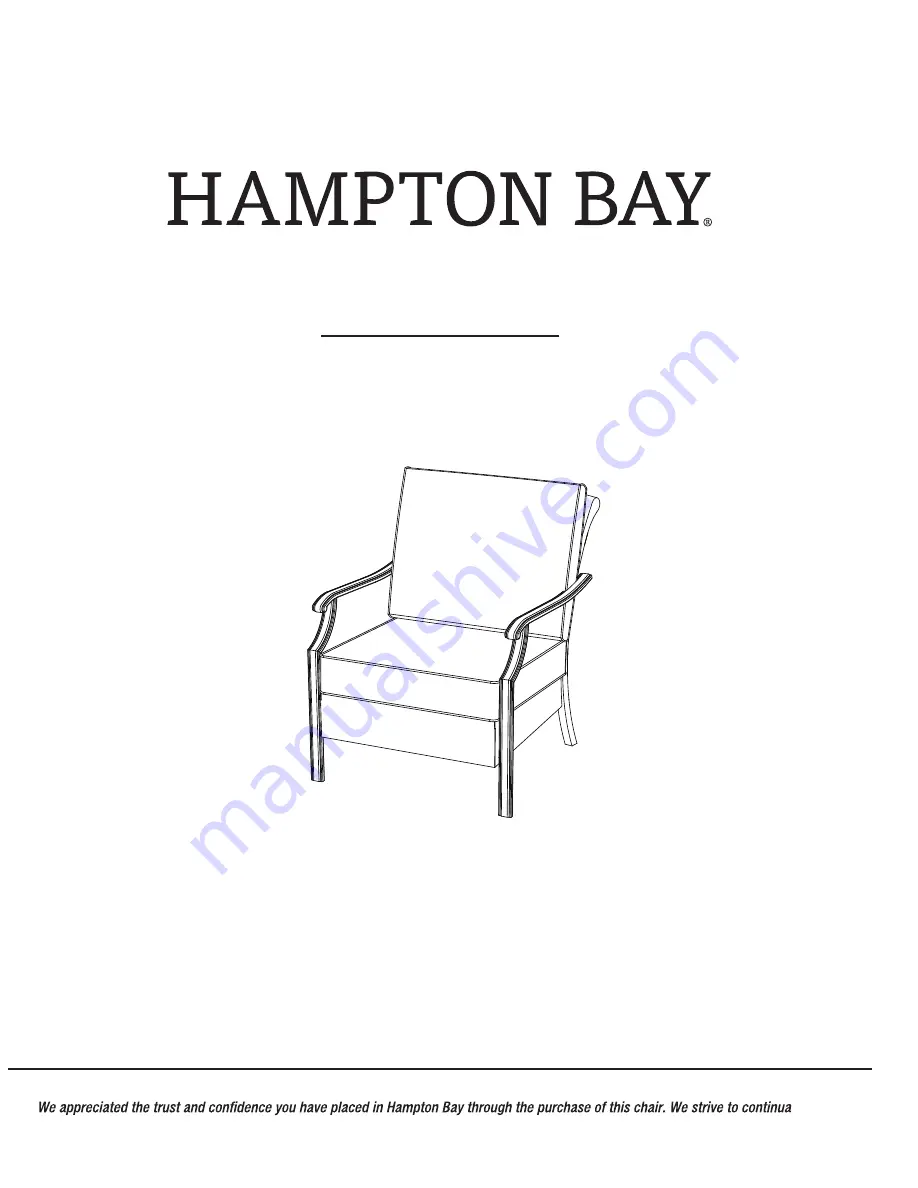 HAMPTON BAY 715.0400.000 Use And Care Manual Download Page 1