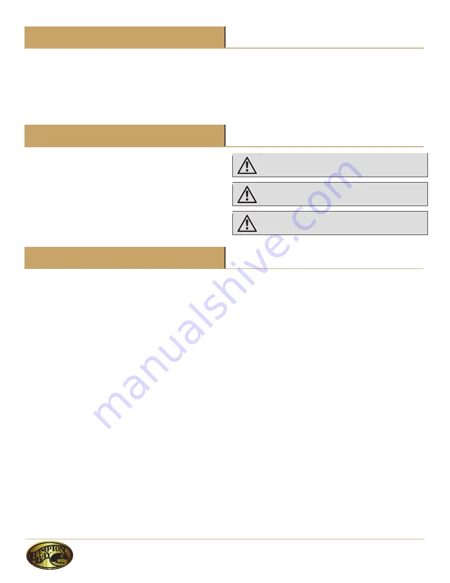 HAMPTON BAY ALISE DY9023-4PC Use And Care Manual Download Page 10