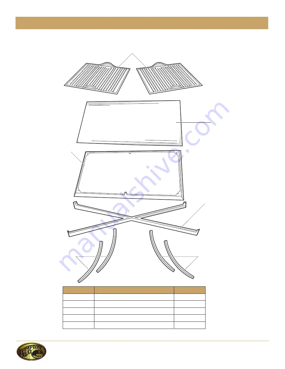 HAMPTON BAY ALISE DY9023-4PC Use And Care Manual Download Page 12