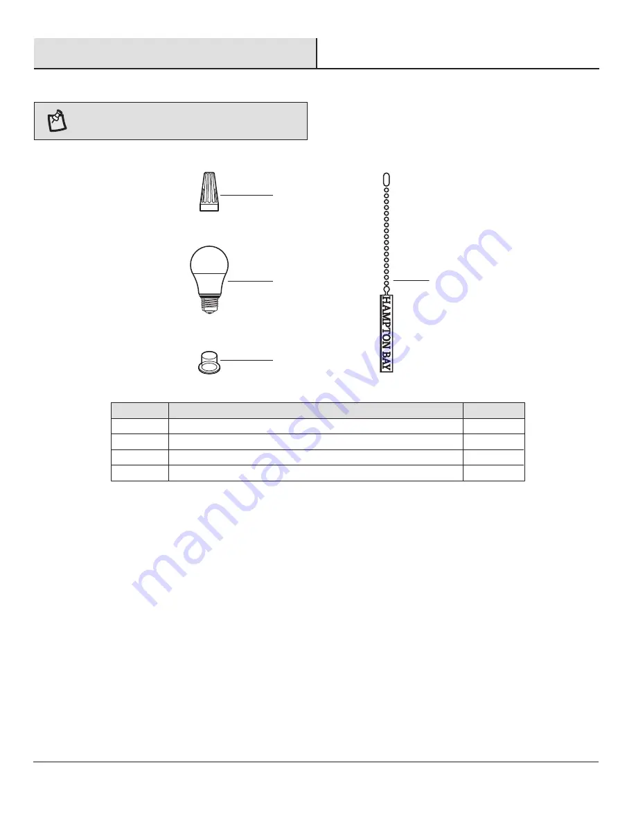 HAMPTON BAY AM214LED-WH Use And Care Manual Download Page 5