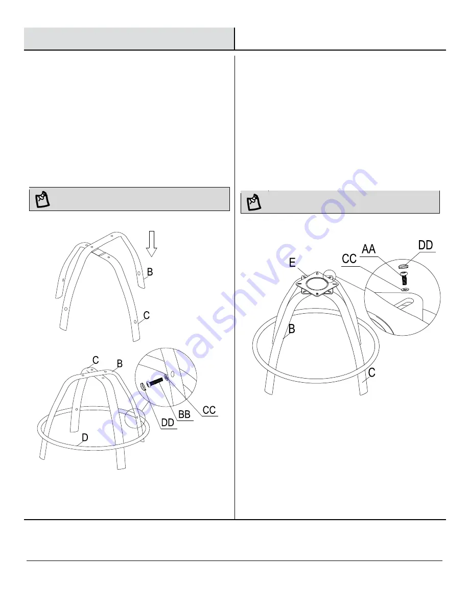 HAMPTON BAY BECKHAM 5477-SB Use And Care Manual Download Page 6