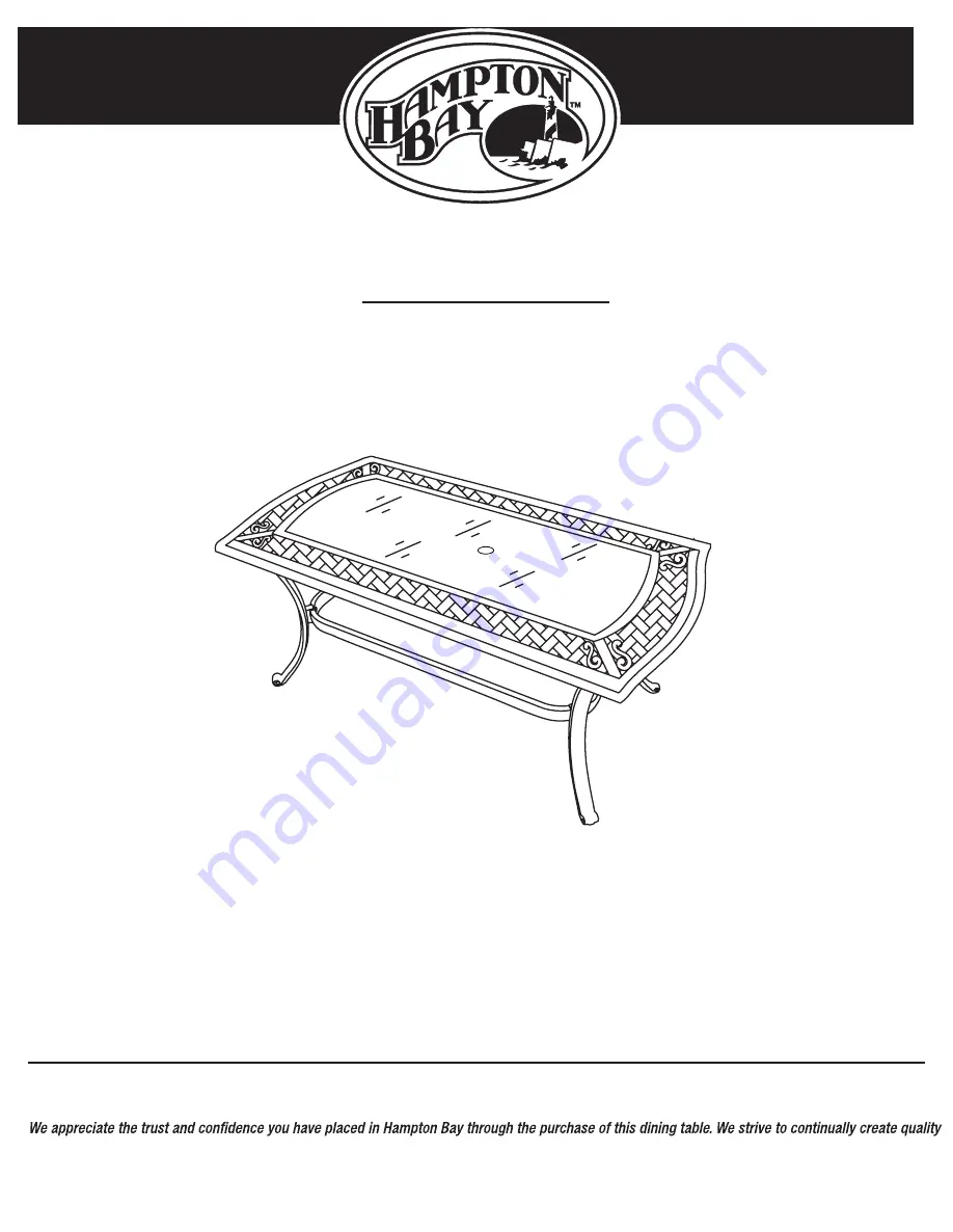 HAMPTON BAY BELCOURT MOTION D11334G-7PC2 Use And Care Manual Download Page 8