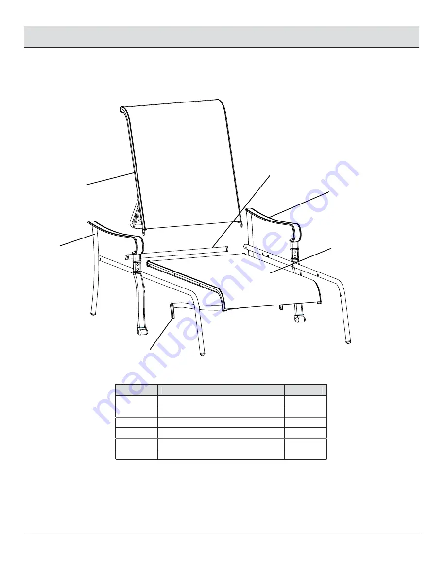 HAMPTON BAY BELLEVILLE CHAISE FLS80132 Use And Care Manual Download Page 3