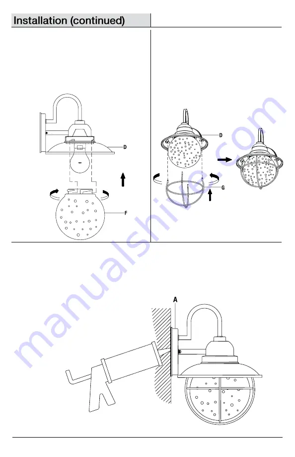 HAMPTON BAY BOA1691A-2/BN Use And Care Manual Download Page 6