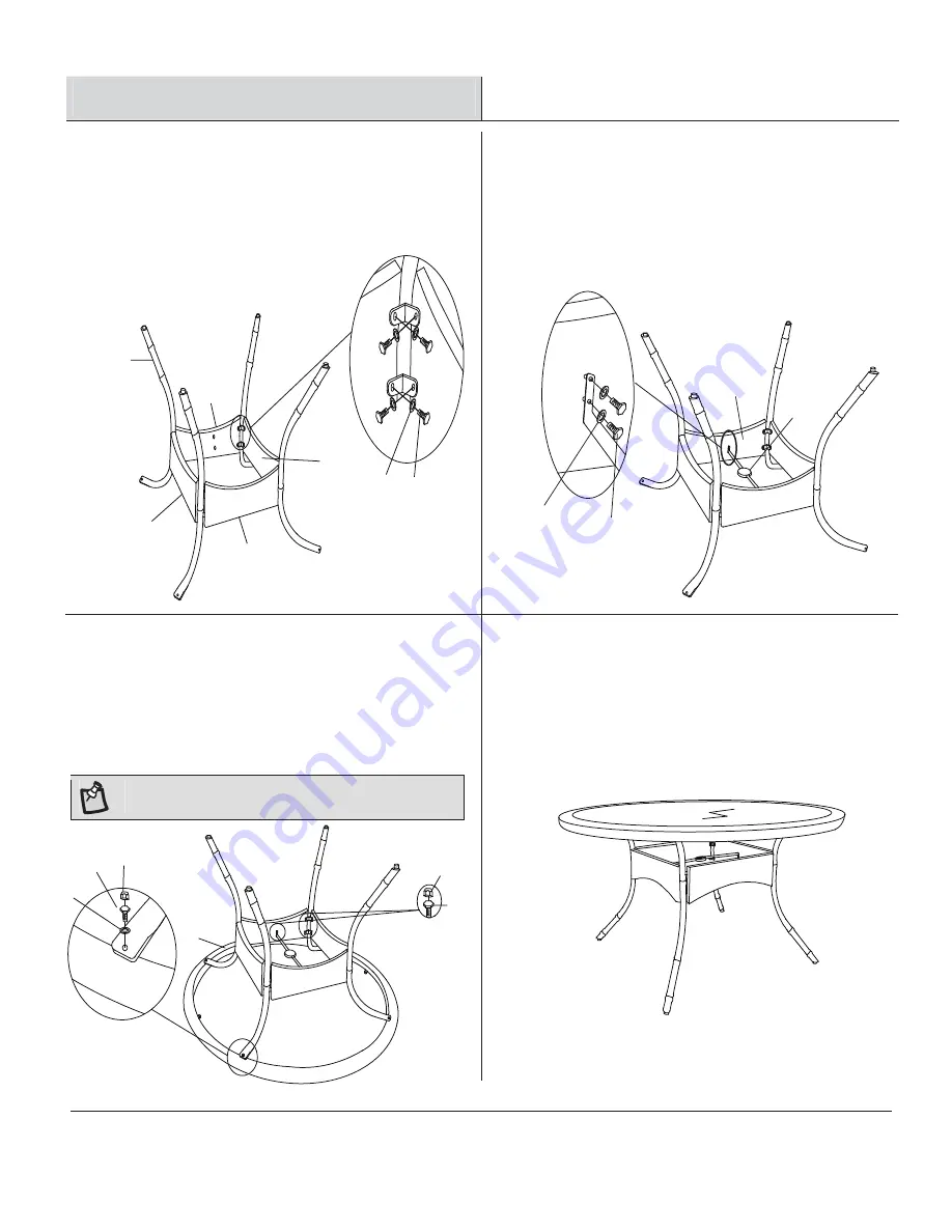 HAMPTON BAY CLAIRBORNE D11079-7PC Use And Care Manual Download Page 12