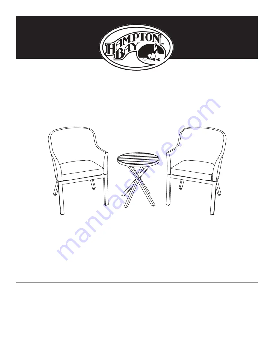 HAMPTON BAY Crown View LCQ-0071-3BS Manual Download Page 1