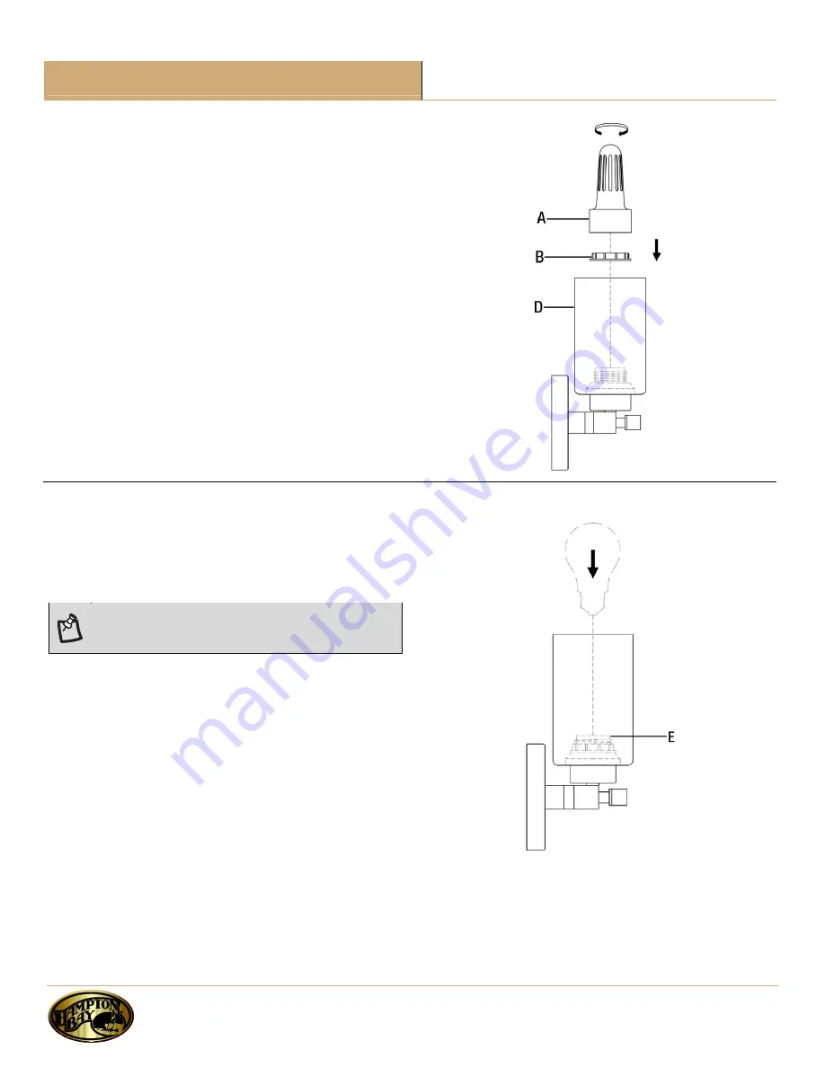 HAMPTON BAY ETTRICK 624-719 Use And Care Manual Download Page 22