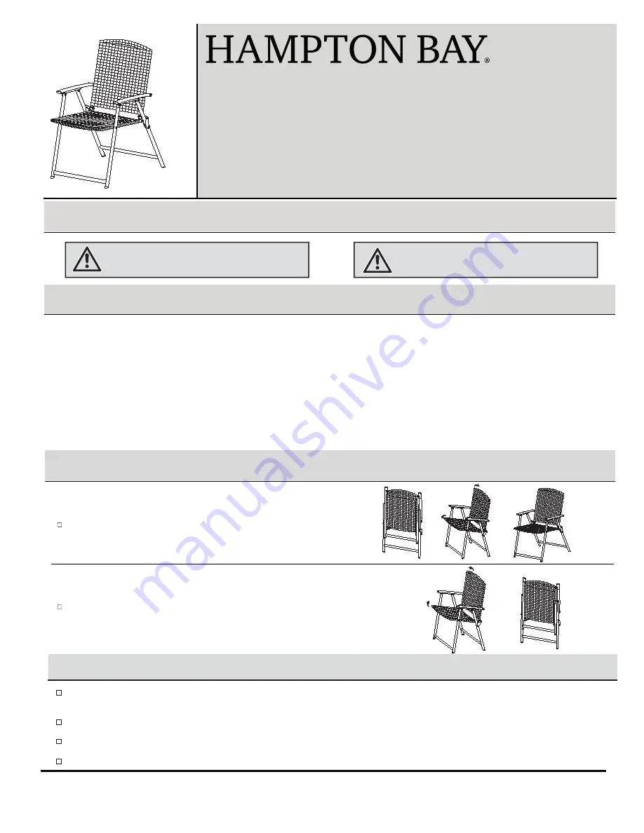 HAMPTON BAY FRS50042A Use And Care Manual Download Page 1