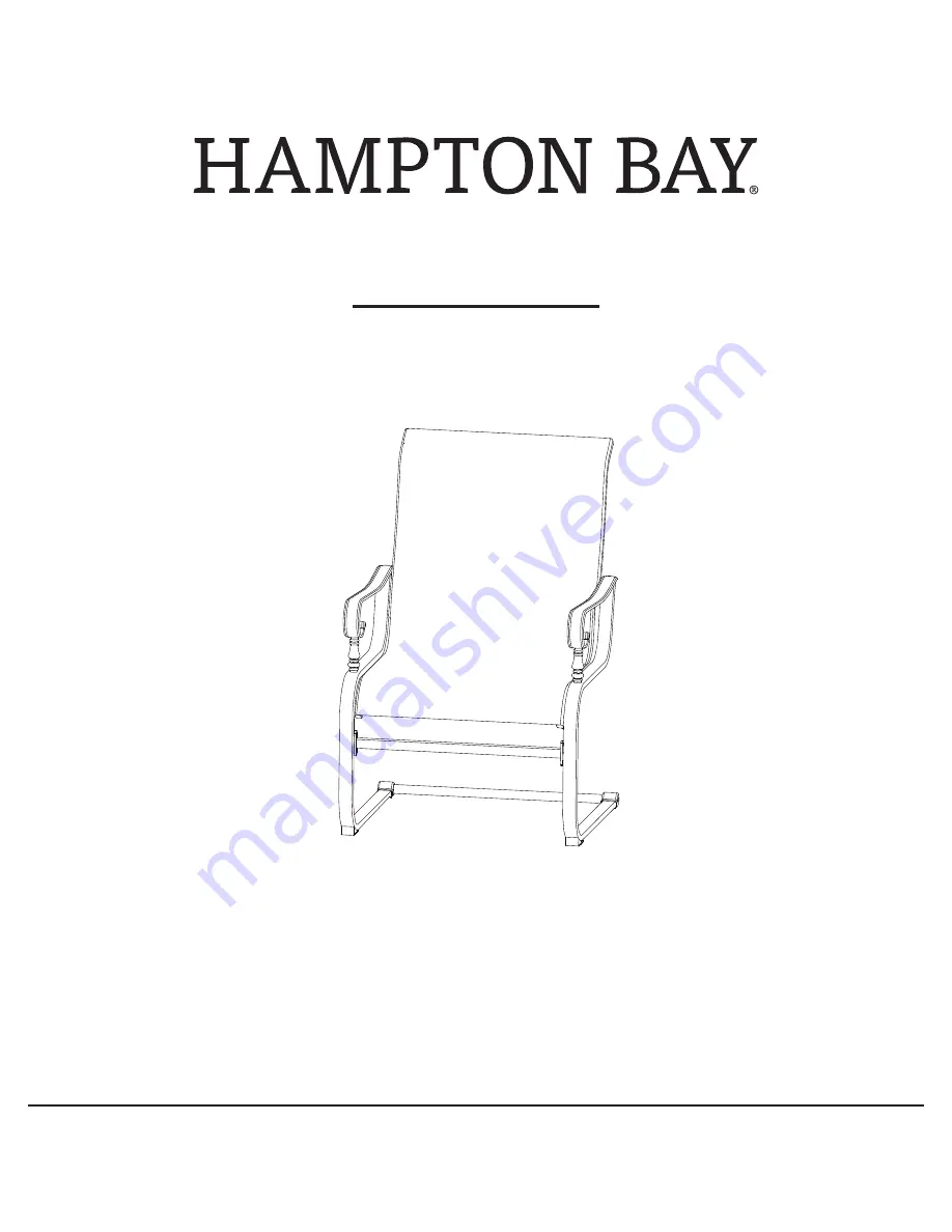 HAMPTON BAY GLENRIDGE FALLS FCS80433-ST-2 Use And Care Manual Download Page 1