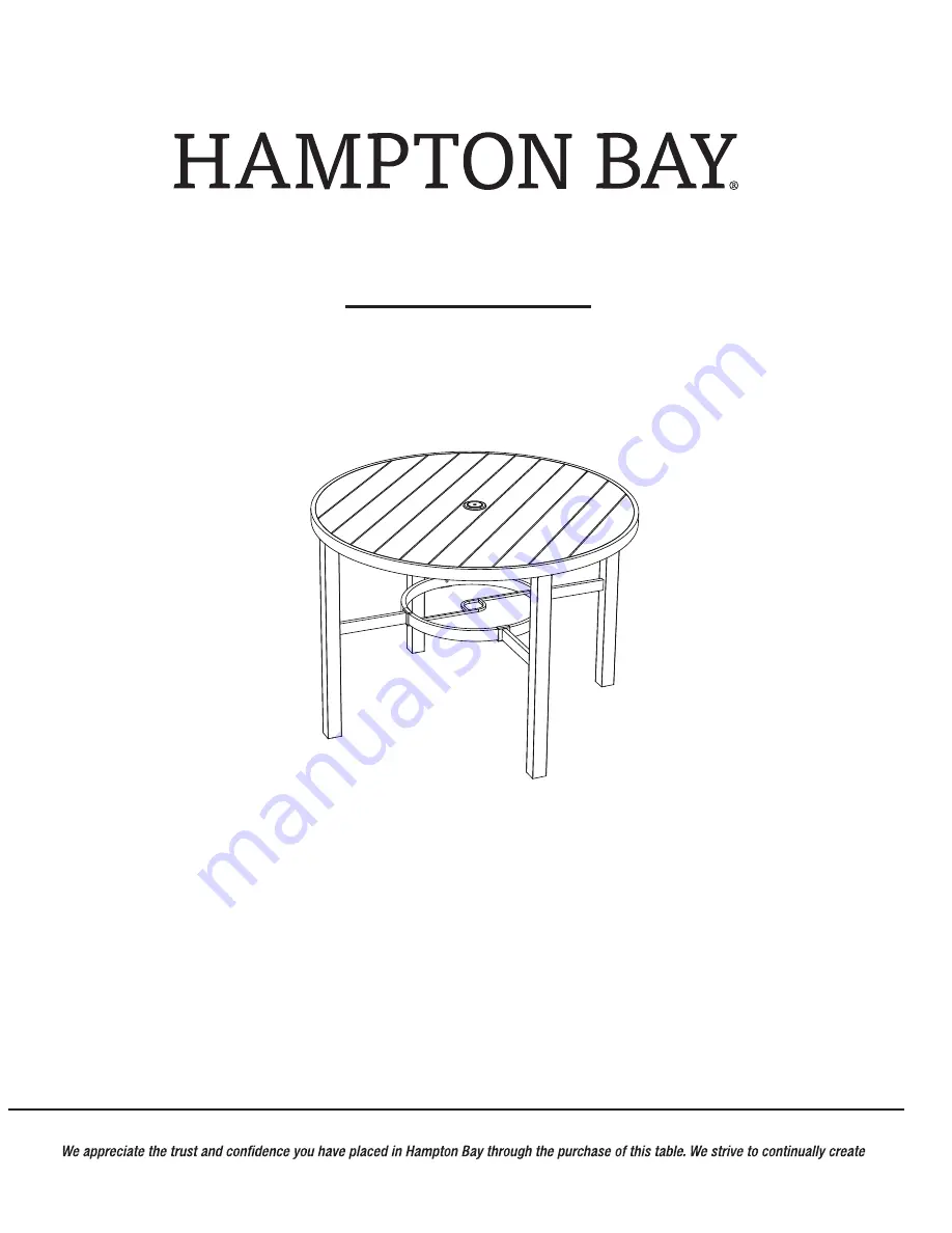 HAMPTON BAY HARPER CREEK 755.0370.000 Use And Care Manual Download Page 15