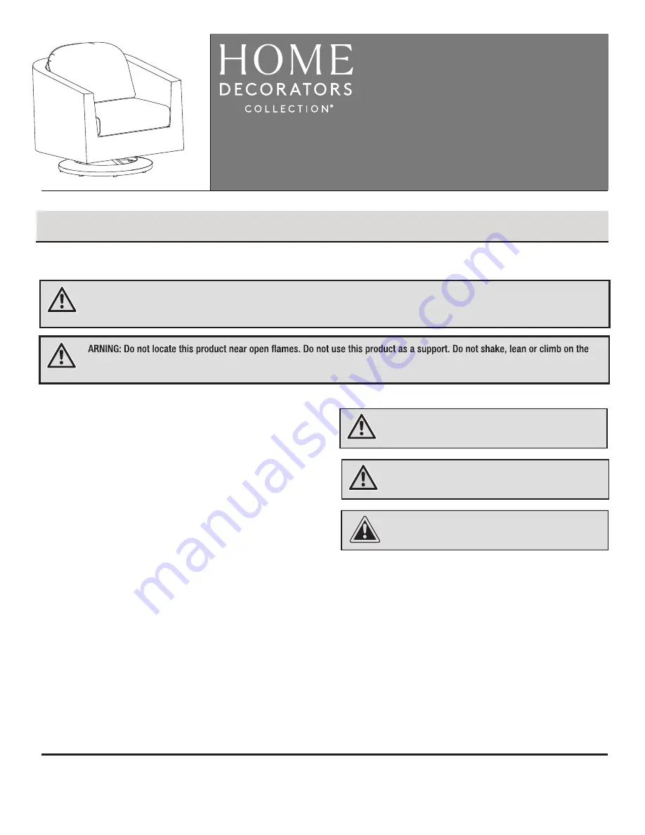 HAMPTON BAY Home Decorators Collection FRM71005S-ST3T Use And Care Manual Download Page 8