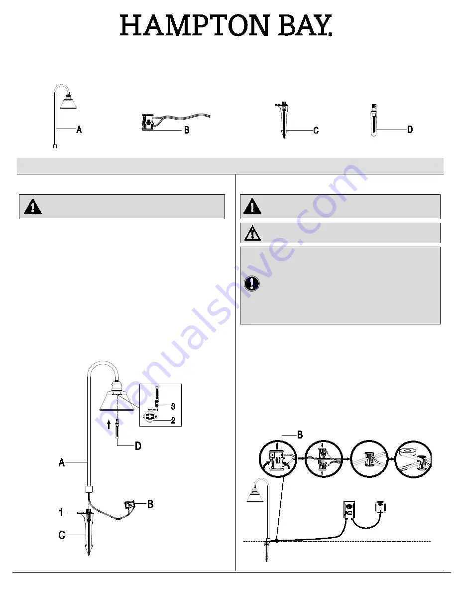 HAMPTON BAY HSP1501LX-01/MB Скачать руководство пользователя страница 1