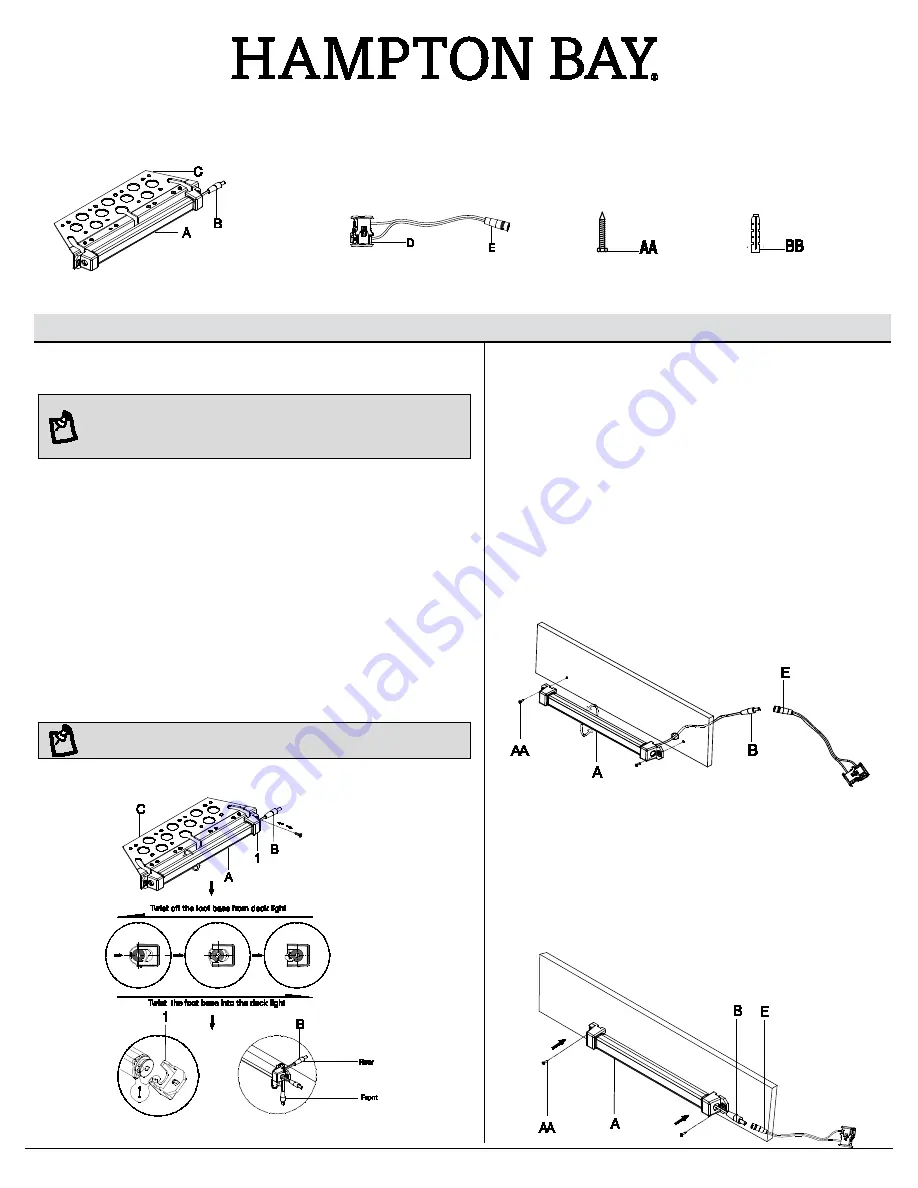 HAMPTON BAY KJC2601LX-04 Скачать руководство пользователя страница 1