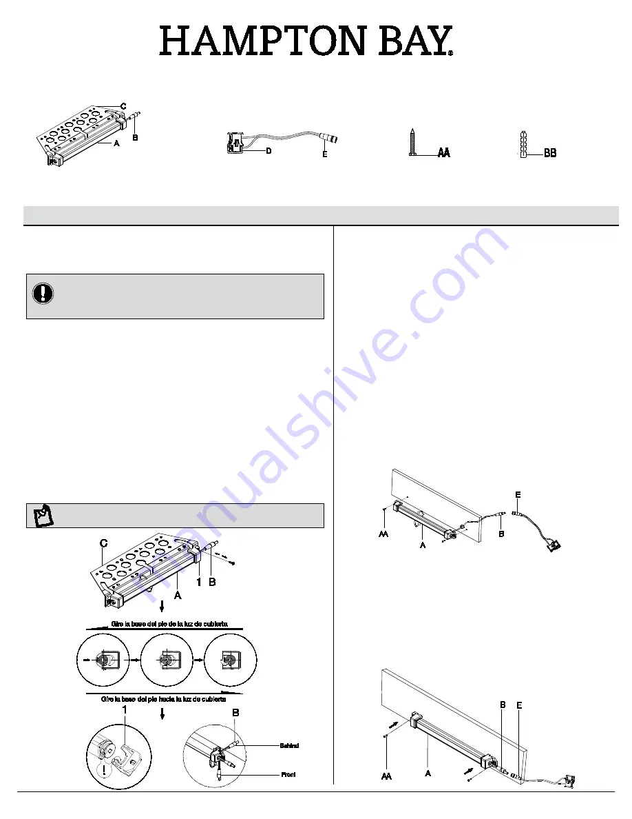 HAMPTON BAY KJC2601LX-04 Use And Care Manual Download Page 6