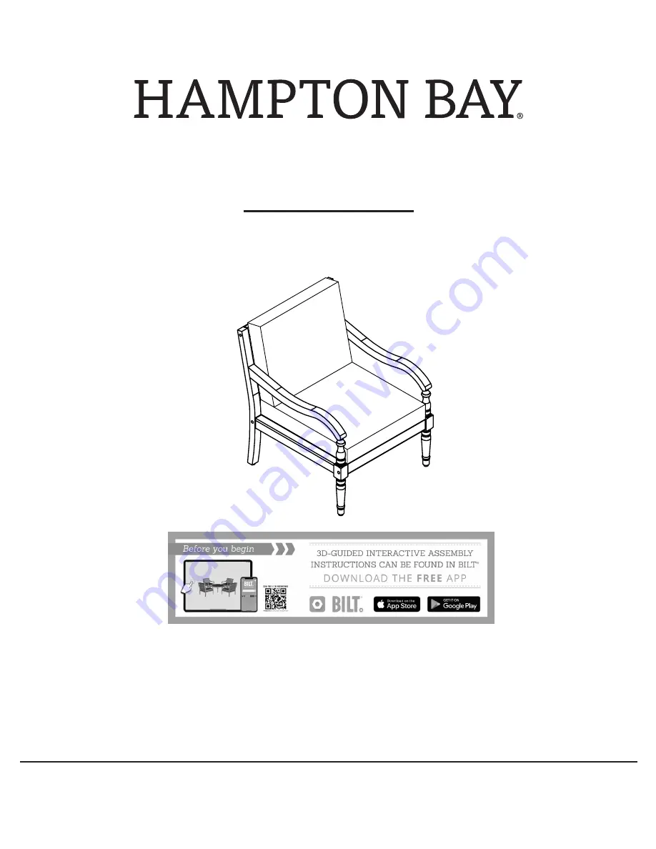 HAMPTON BAY LAKEWOOD FRN-800911-C Use And Care Manual Download Page 1