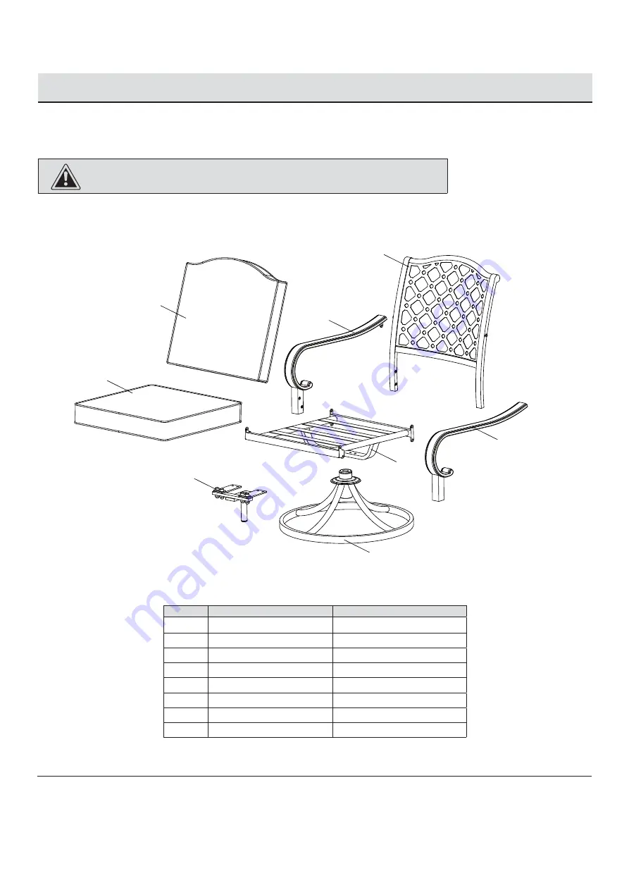 HAMPTON BAY LAUREL OAKS MOTION Use And Care Manual Download Page 4