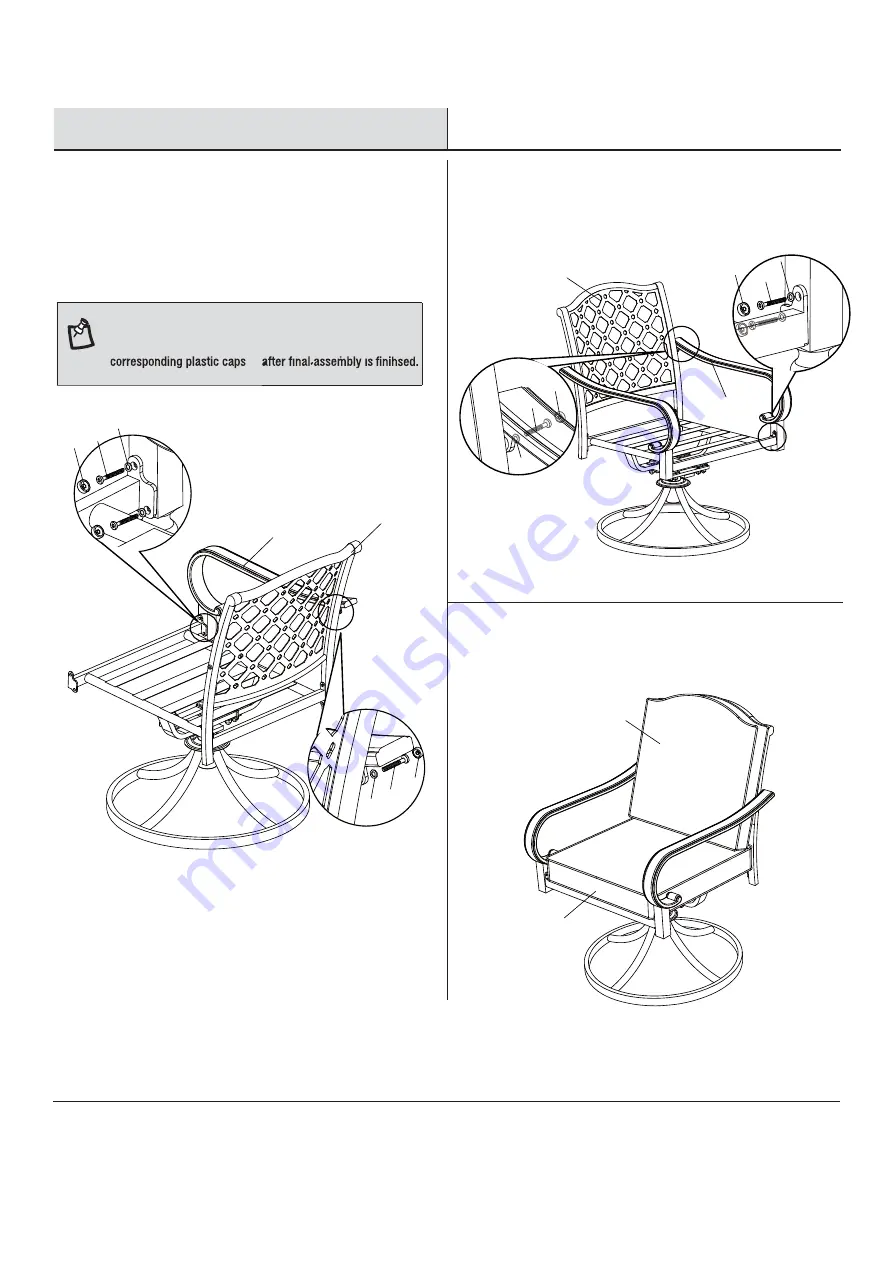 HAMPTON BAY LAUREL OAKS MOTION Use And Care Manual Download Page 6