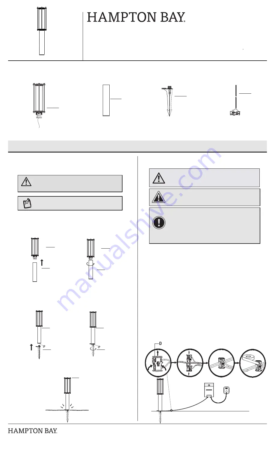 HAMPTON BAY LBO-N1BR3000K6B Use And Care Manual Download Page 3