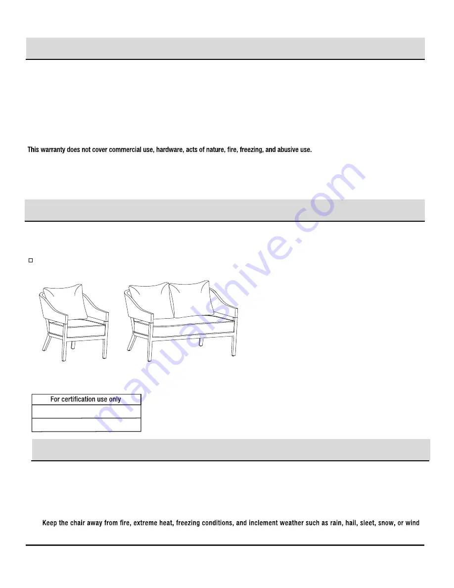 HAMPTON BAY Leighton Park FRS71004R-ST Use And Care Manual Download Page 2