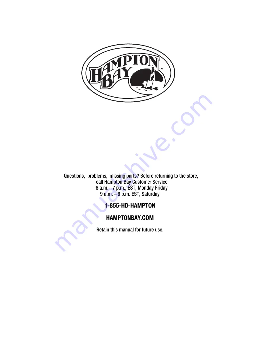 HAMPTON BAY LEMON GROVE BISTRO TABLE D11230-TB Use And Care Manual Download Page 7