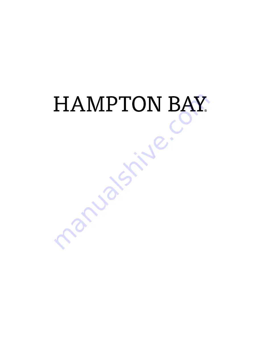 HAMPTON BAY LURELANE HB7100-43 Скачать руководство пользователя страница 8