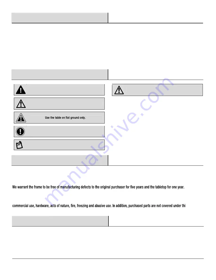 HAMPTON BAY MADISON 13H-001-4DS Use And Care Manual Download Page 2