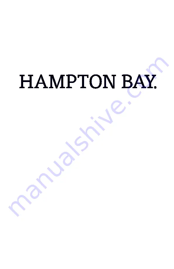 HAMPTON BAY NEWBERRY LDO1601AX-01/CP Use And Care Manual Download Page 24