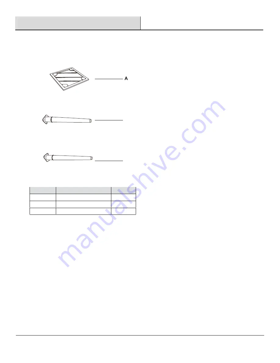 HAMPTON BAY OAK CLIFF 20 INCH SQUARE STEEL STAMPED TOP END... Use And Care Manual Download Page 4