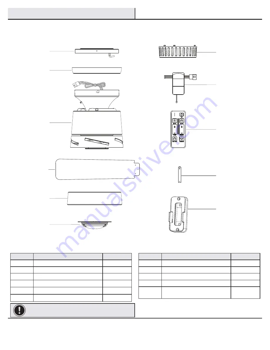 HAMPTON BAY PANACHE 92407 Use And Care Manual Download Page 5