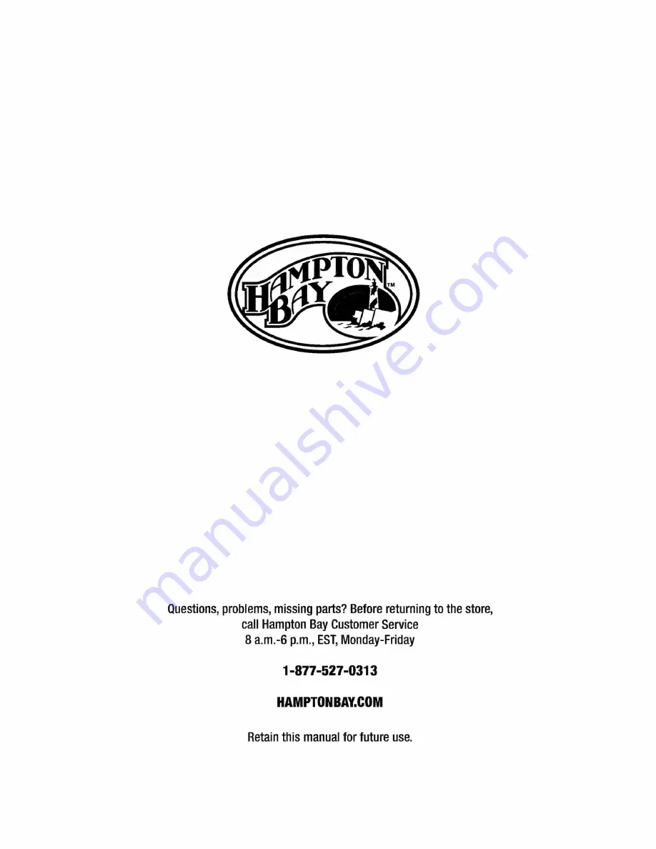 HAMPTON BAY PHW150HB Use And Care Manual Download Page 6