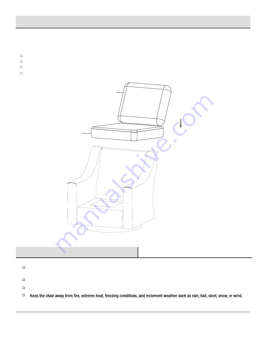 HAMPTON BAY ROCK CLIFF FRS60605IRS-2PB Use And Care Manual Download Page 8