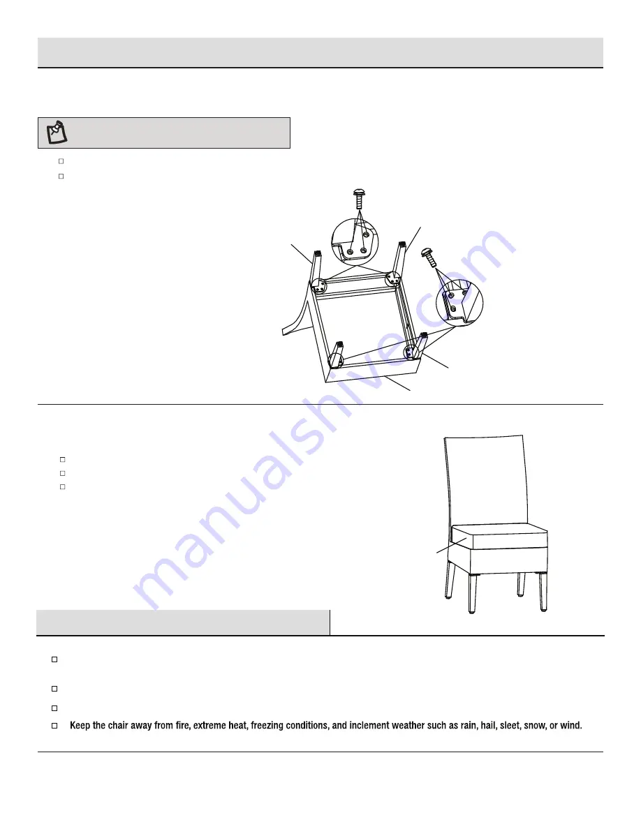 HAMPTON BAY ROCK CLIFF FRS81146B-2PK Use And Care Manual Download Page 5