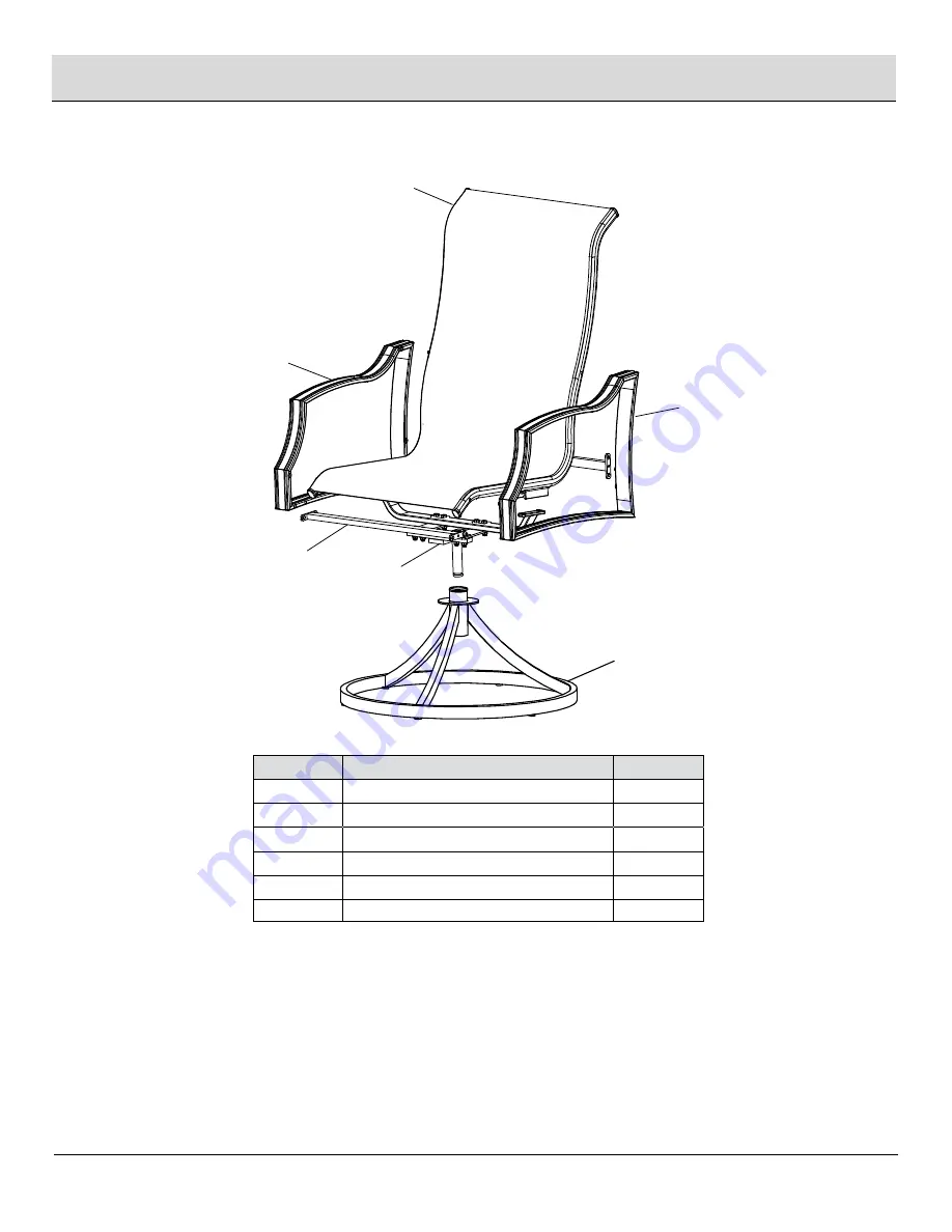 HAMPTON BAY Statesville Swivel Dining Chair... Use And Care Manual Download Page 4