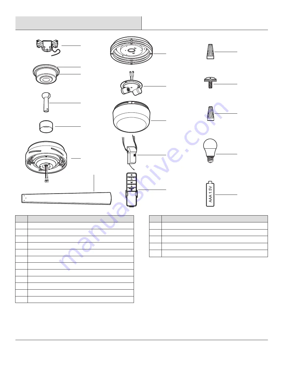 HAMPTON BAY SUSSEX II AL694LED-BN Use And Care Manual Download Page 19