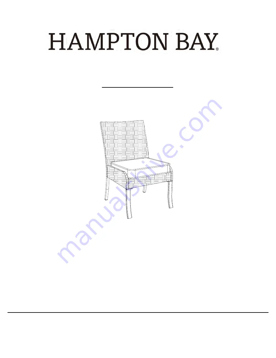 HAMPTON BAY WINDSOR RECTANGULAR DINING TABLE A208020400 Use And Care Manual Download Page 7