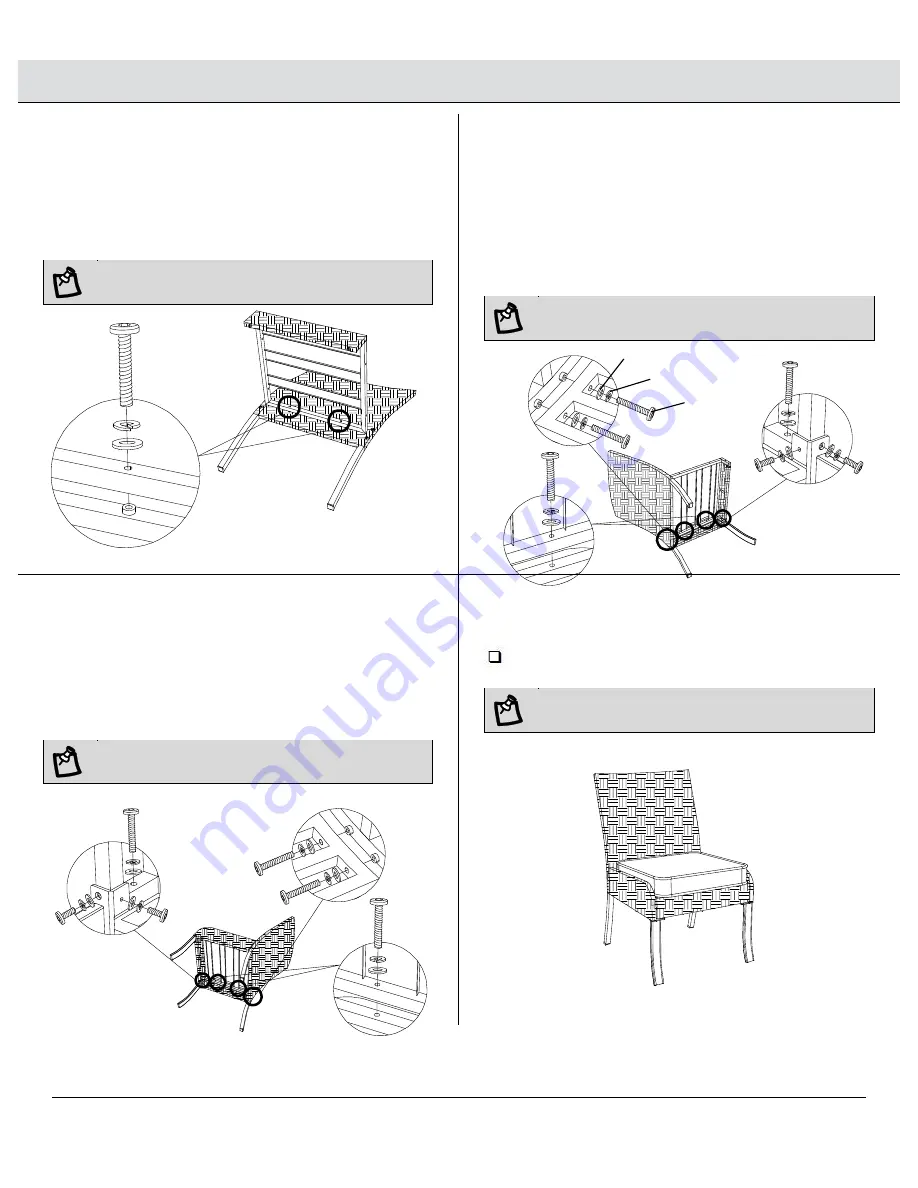 HAMPTON BAY WINDSOR RECTANGULAR DINING TABLE A208020400 Use And Care Manual Download Page 10