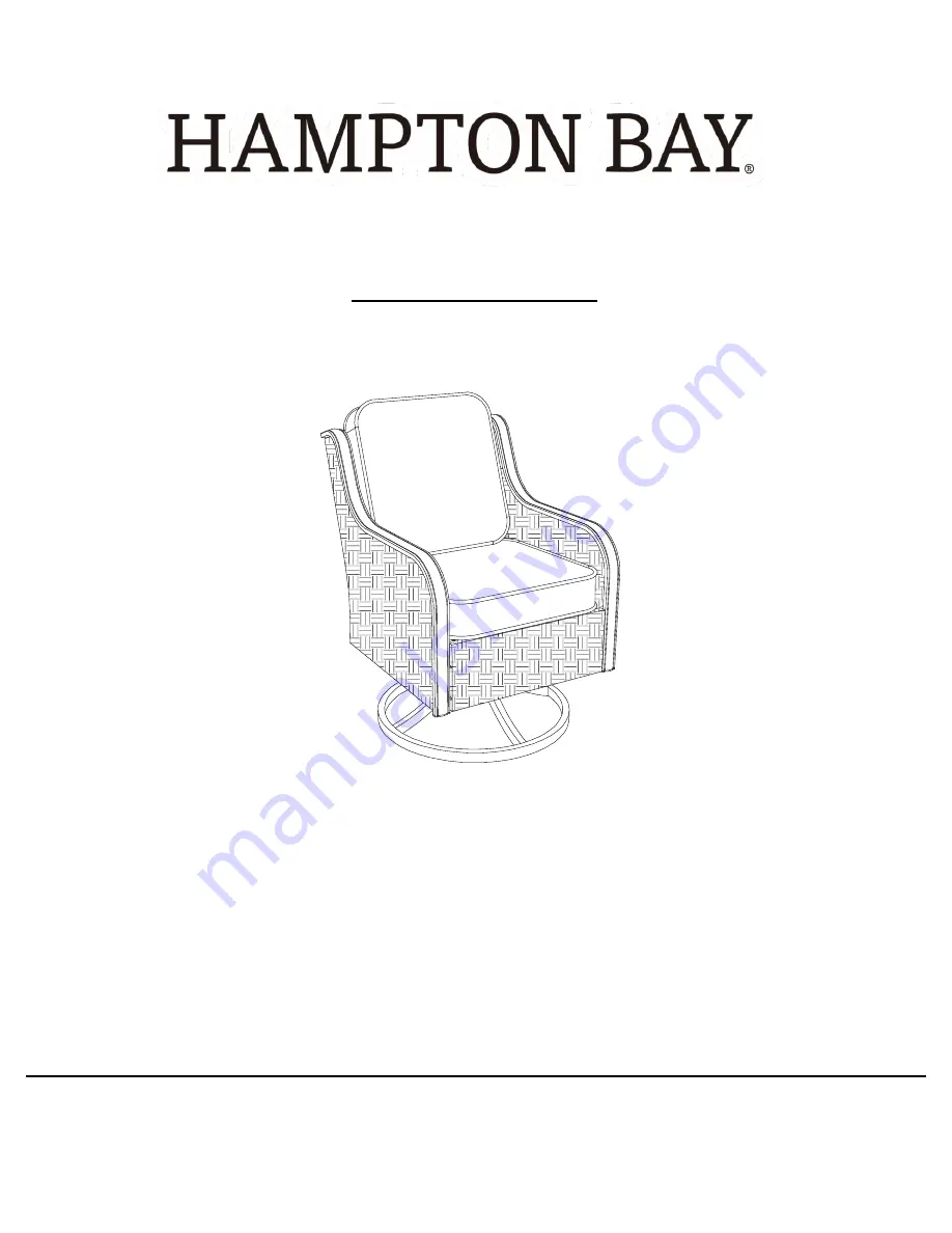 HAMPTON BAY WINDSOR RECTANGULAR DINING TABLE A208020400 Use And Care Manual Download Page 13