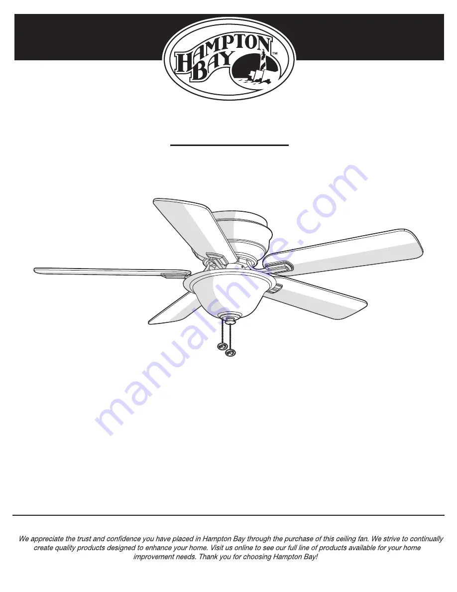 HAMPTON BAY YG204CI-BN Скачать руководство пользователя страница 1