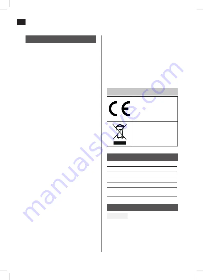 Hamron 007982 Operating Instructions Manual Download Page 16