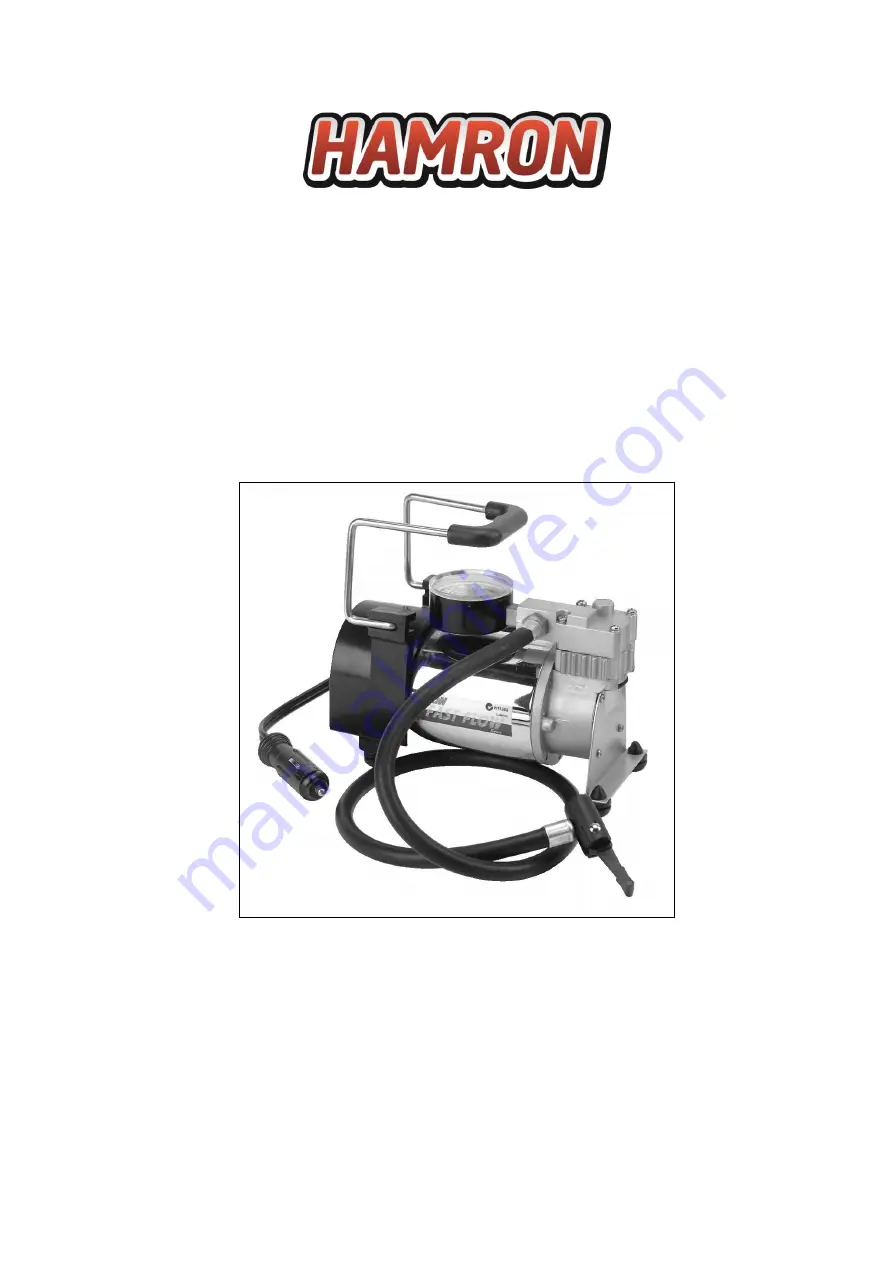 Hamron 604-000 Operating Instructions Manual Download Page 1