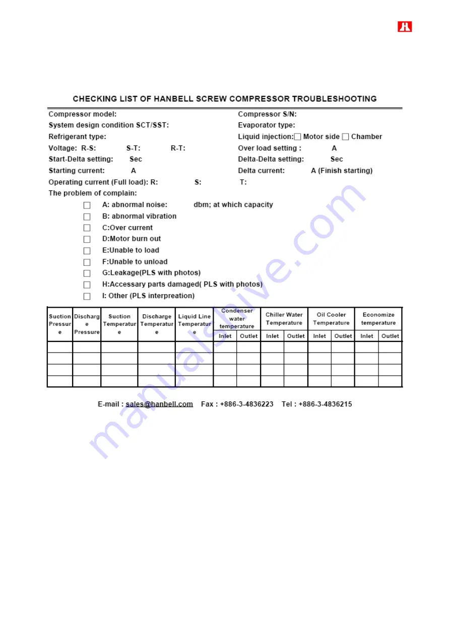 Hanbell RC2-F Series Manual Download Page 96