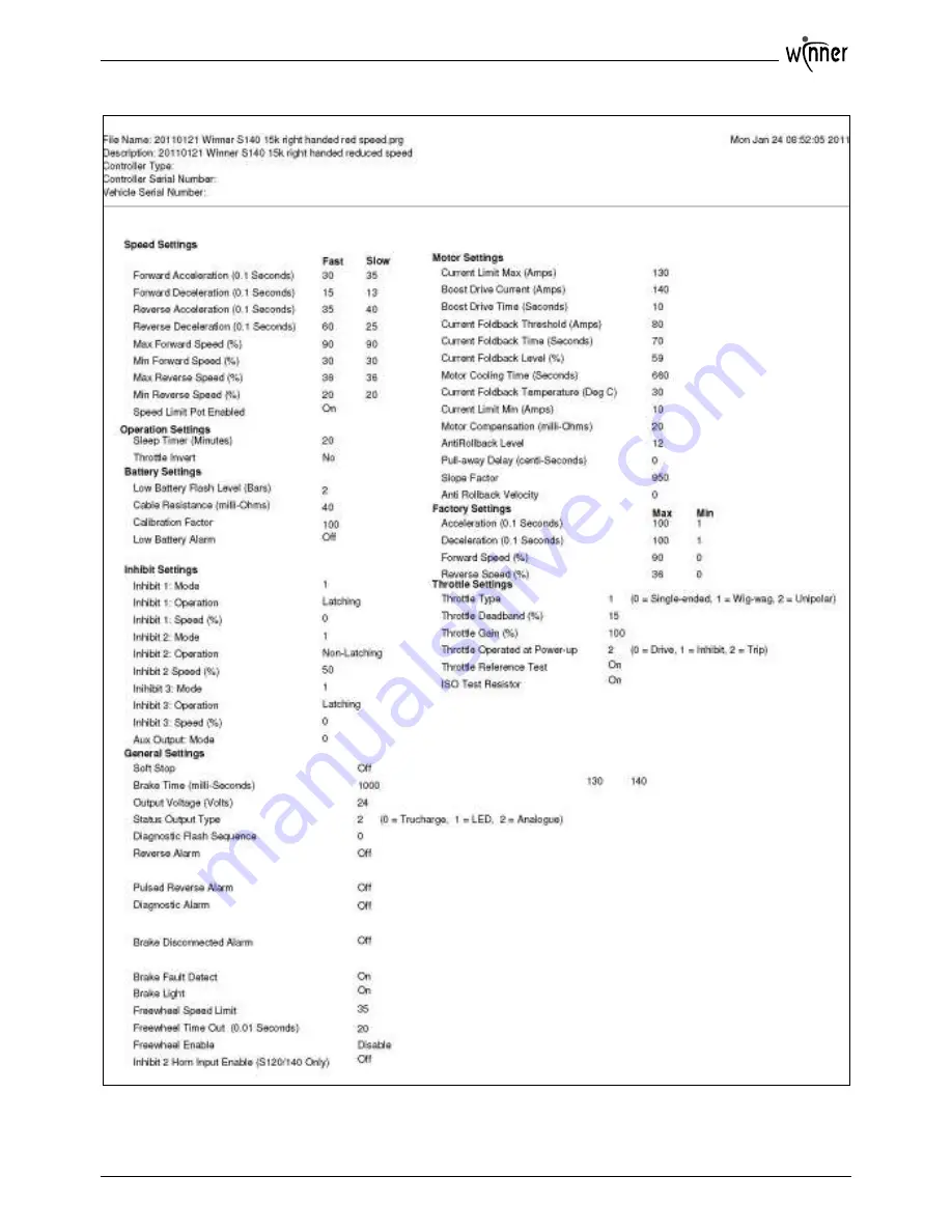 Handicare WINNER 2004 Service Manual Download Page 18