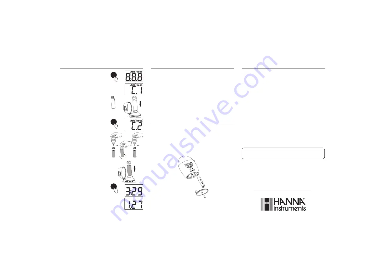 Hanna Instruments Ammonia Medium Range Скачать руководство пользователя страница 2