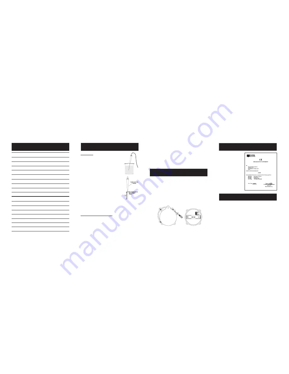 Hanna Instruments HI 146-01 Instruction Manual Download Page 2