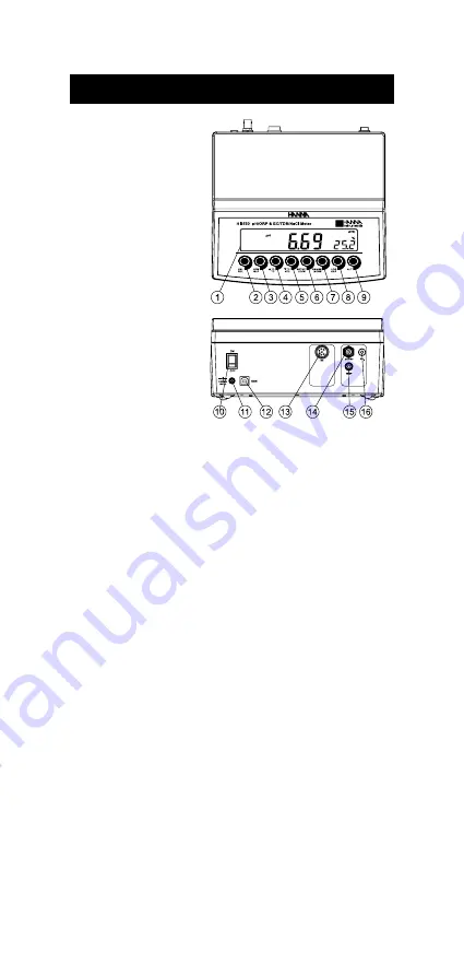 Hanna Instruments HI 2550 Скачать руководство пользователя страница 5