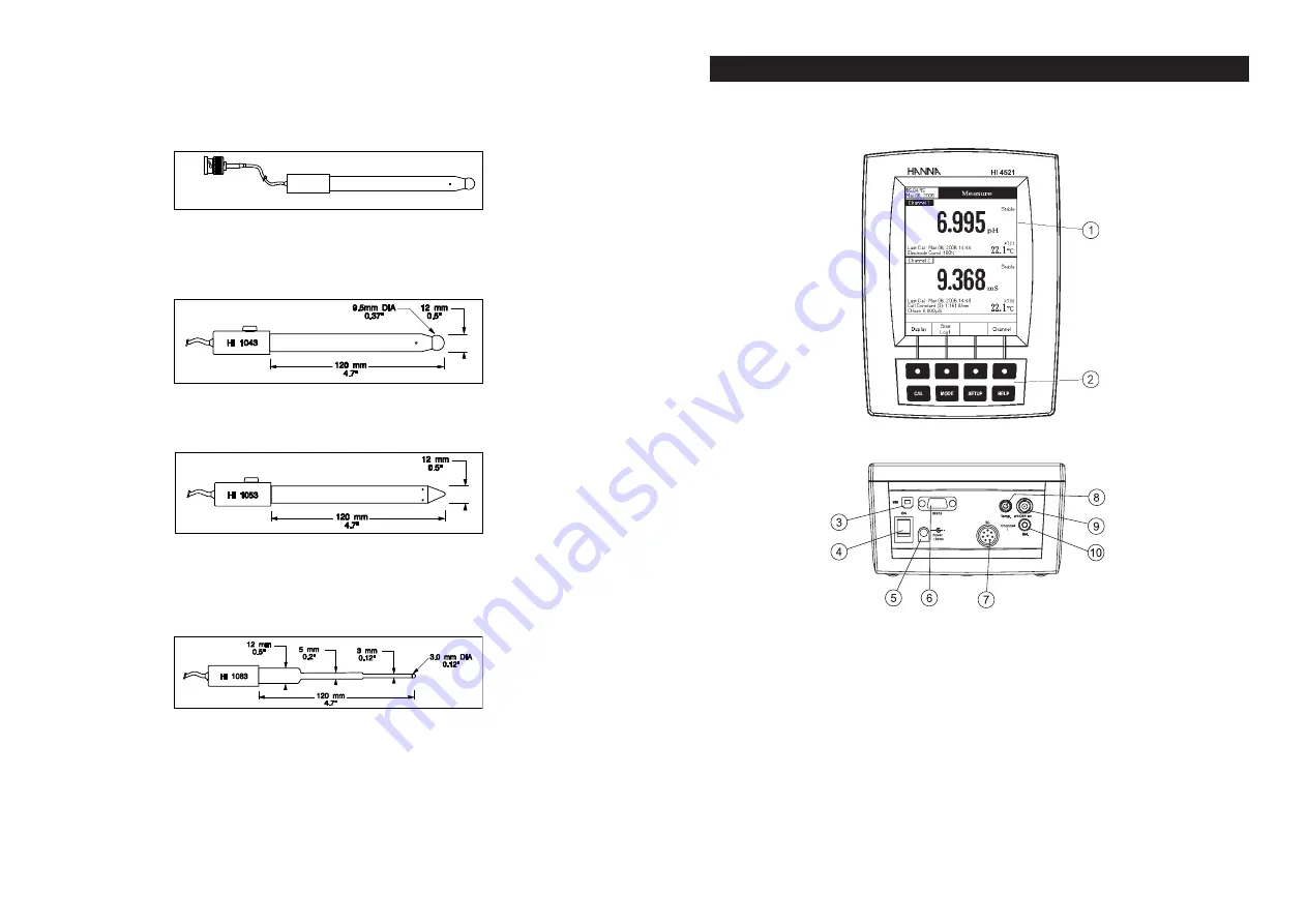 Hanna Instruments HI 4521 Скачать руководство пользователя страница 7