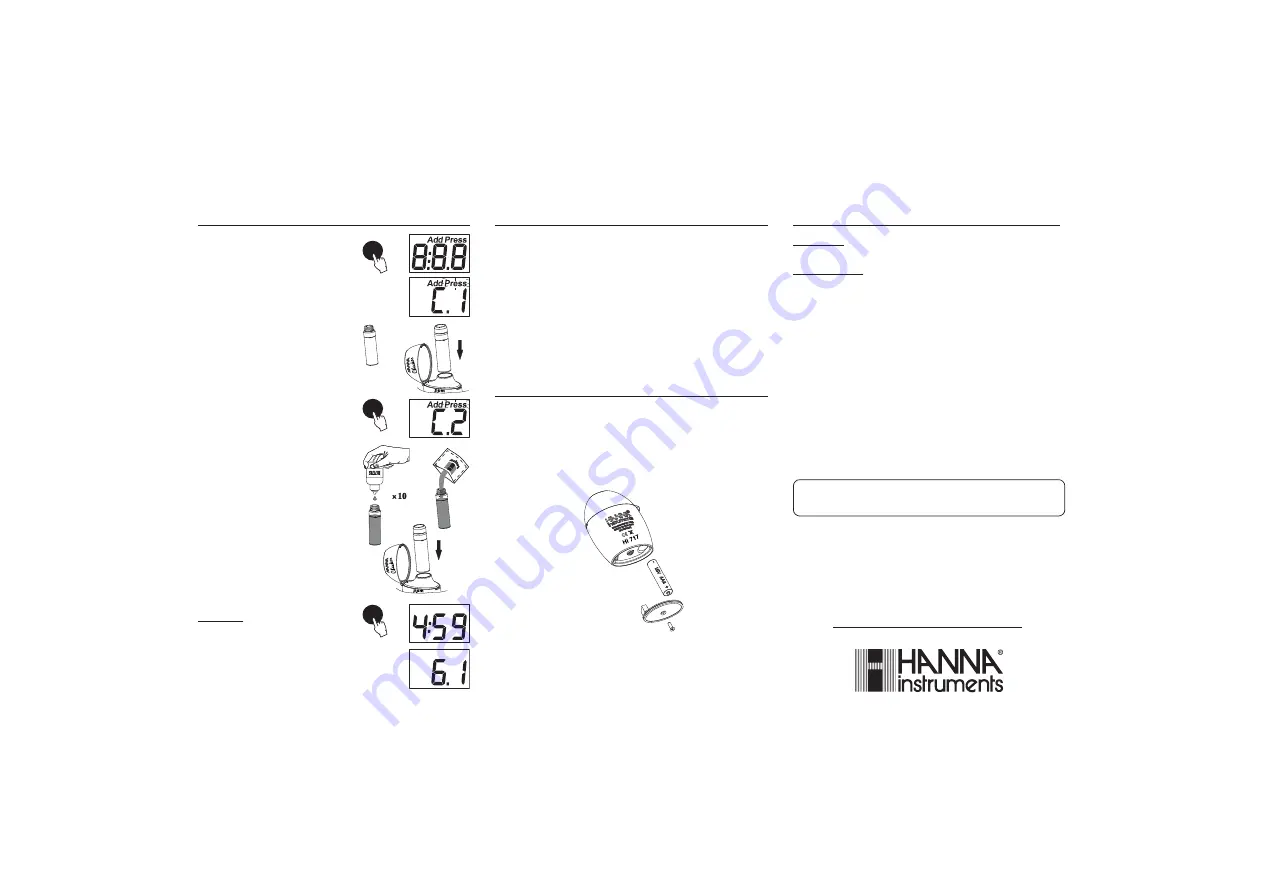 Hanna Instruments HI 717 Quick Start Manual Download Page 2