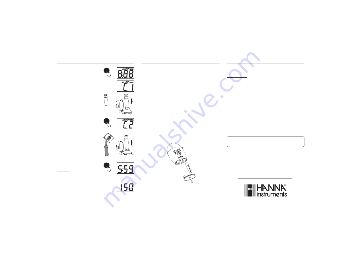 Hanna Instruments HI 723 Quick Start Manual Download Page 2